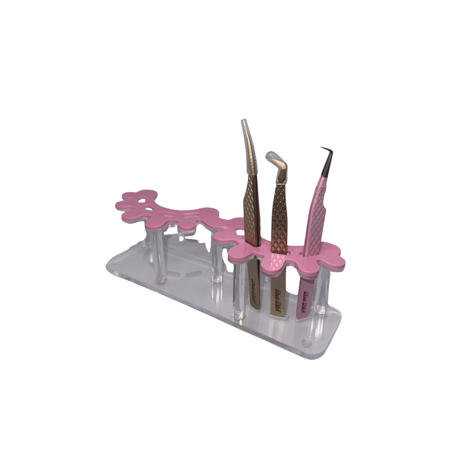 Pink Eyelash Tweezer Holder