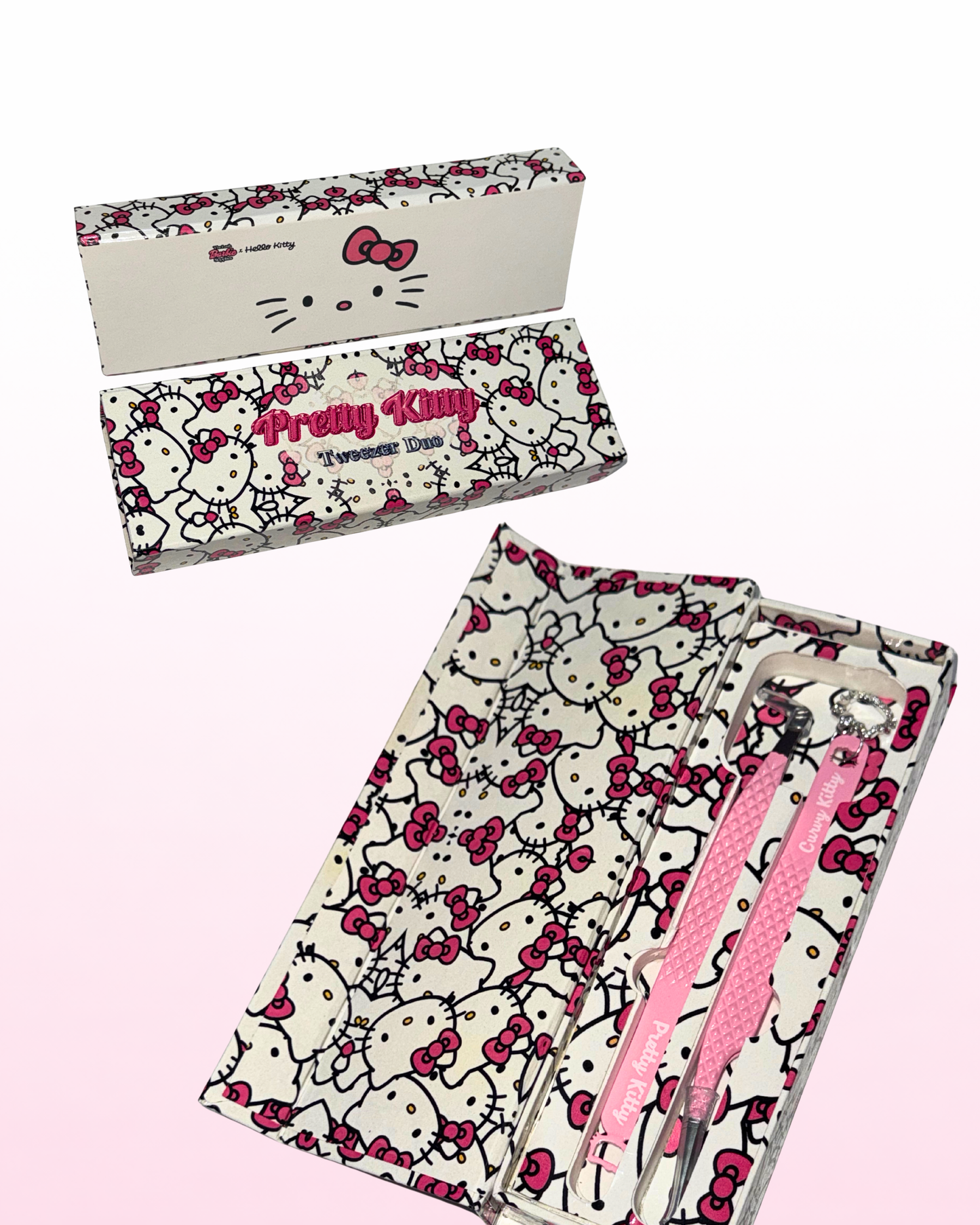 Pretty Kitty Tweezer Duo – Fibre Tip