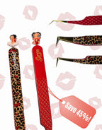 Betty Boop Fiber Tip Tweezer Duo | Volume & Isolation Eyelash Tweezers