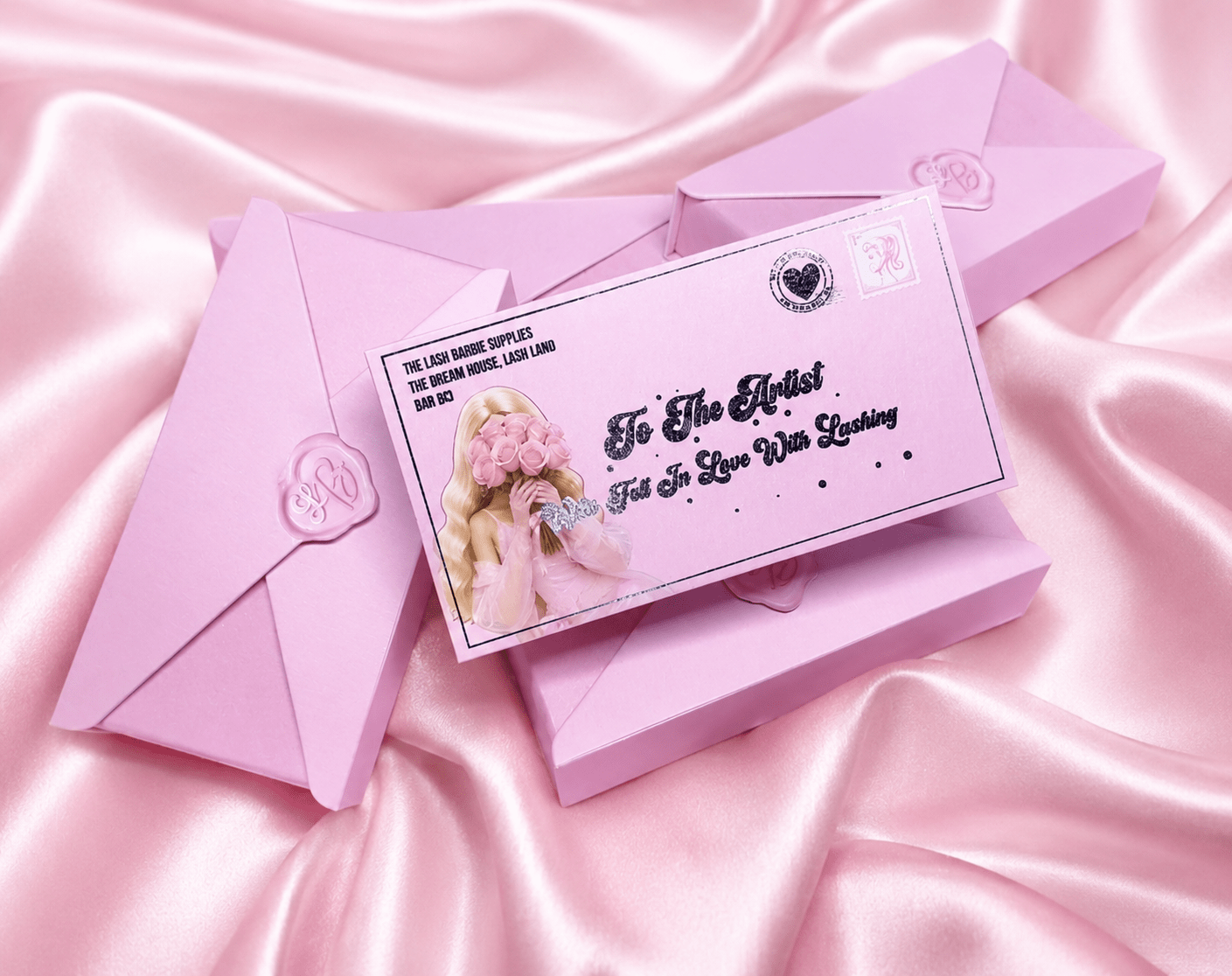 Love Letter To A Lash Tech™ Envelope Lash Tray | Darkest Fibres | CC SINGLE LENGTHS | 0.03