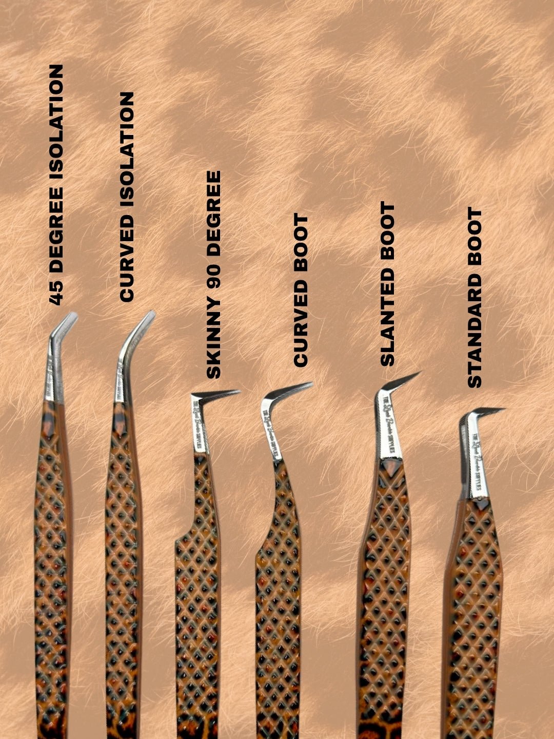 Savage Slay | Limited Edition Leopard Print Eyelash Tweezer | Fibre Tip