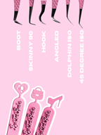 Pretty Precision | Lash Tech Barbie | Barbie Box Fibre & Non Fibre Premium Eyelash Tweezers