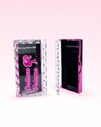 PREVIOUS ERA PACKAGING | Dolluxe Volume Lash Trays | C/CC/D/J Curl 0.03 | Ultra Black | Velvet Eyelash Extensions